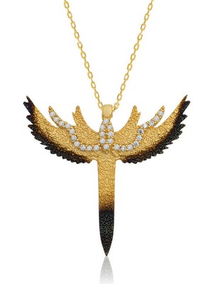 Aya Diamond Gümüş Kılıç Bayan Kolye