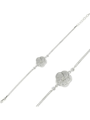 Aya Diamond Gümüş Papatya Bayan Bileklik