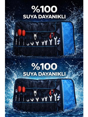 Bagprime Bagprıme Ağır Hizmet Tipi Rulo Bez, Hırdavat, Alet ve Takım Çantası, Çok Amaçlı Kullanım Ev ve Araç Içi Kullanıma Uygundur
