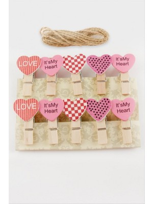 Zero Land Lvsqvr 10 Adet Kalp Süs Mandal-Pembe