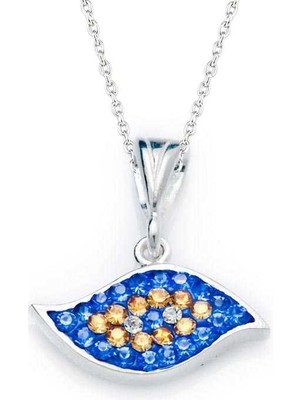 Aya Diamond Gümüş Nazar Gözlü Bayan Kolye