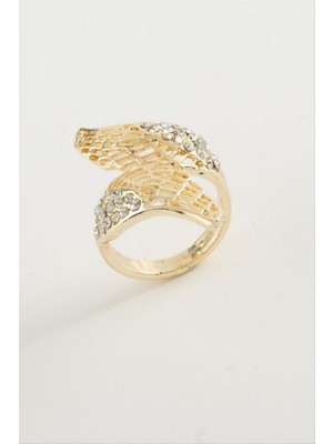 Zero Land Lvsqvr Kanat Taşlı Yüzük-Gümüş Rengi