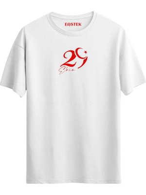 Eastek 29 Ekim Cumhuriyet Bayramı Tasarım Baskılı T-Shirt, Erkek Tişört, Kadın Tişört, Unisex T-Shirt