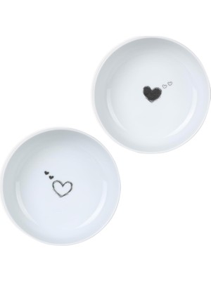 Uslucan Alışveriş Porselen Pretty 2 Parça 15 cm Kase