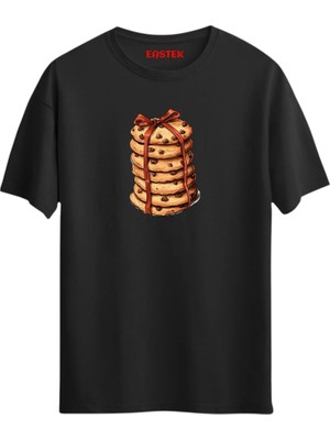 Eastek Kurabiye-Cookie Stack Baskılı T-Shirt, Erkek Tişört, Kadın Tişört, Unisex T-Shirt
