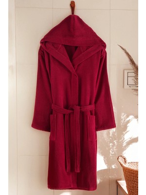 Talu Kapşonlu Kadın ve Erkek Bornoz %100 Pamuk | Dayanıklı | Hızlı Kuruma | Yumuşacık Konfor