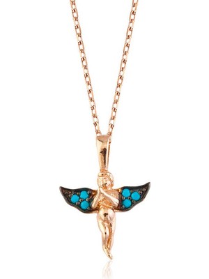 Aya Diamond Gümüş Melek Bayan Kolye