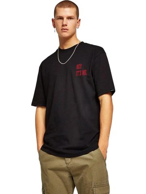 Eastek Unisex Hey It's Me Baskılı Beyaz Tshirt