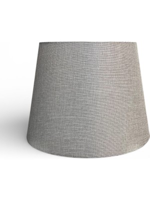 Mars Concept Kumaş Abajur Şapkası 35 cm Alt Çap Modern Dekoratif Lambader ve Abajur Uyumlu