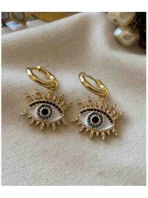 Noshnosh 14K Gold Xuping Vip Seri Zirkon Taşlı Tasarım Küpe