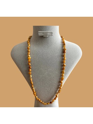 Bazarhane Yetişkin Damla Kehribar Kolye