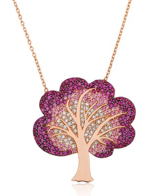 Aya Diamond Gümüş Hayat Ağacı Bayan Kolye