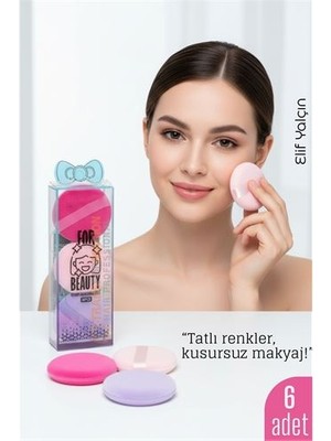 Epilons 6'lı Makyaj Süngeri Seti – Yumuşak Dokulu Latex-Free Pürüzsüz Uygulama Için Ideal