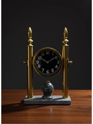 Altın Metal Masa Üstü Saat