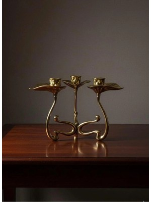 Stilars 3 Kollu Pirinç Mumluk 19*2