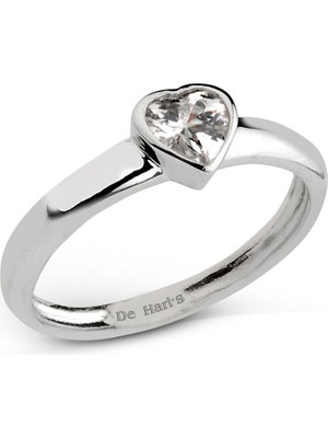 Kuyumcudükkanı Kuyumcudukkani Kalpli Tektaş YÜZÜK-10057-W-W