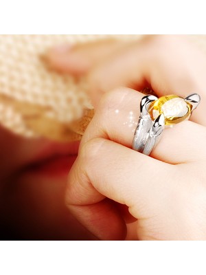 Kuyumcudükkanı Kuyumcudukkani Özel Tasarım Otantik  Gümüş YÜZÜK-10178-W-Y