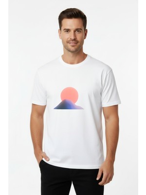 White Whale Rare Abstract Sun Erkek T-Shirt