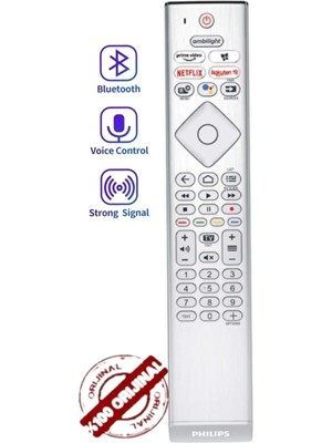 Philips Ambilight Sesli Komut UHD OLED 55PUS8807 50PUS8887 SRC-4526 Tv Uzaktan Kumanda (Orjinal)