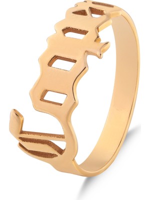 Kuyumcudükkanı Kuyumcudukkani "old Englısh"font Isim Yazılı YÜZÜK-10901-G-OLD