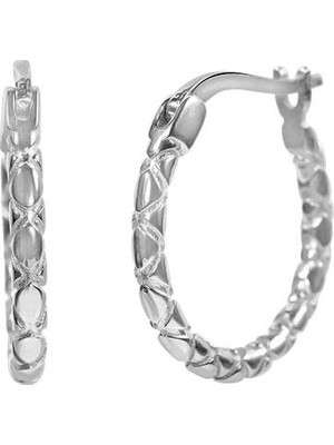 Kuyumcudükkanı Kuyumcudukkani 13MM"CROCODILE"DESENLI KÜPE-31239-W