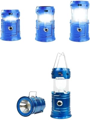 K-Yonlineticaret Solar Şarjlı Kamp Lambası Güneş Enerjili Kızaklı Kamp Feneri Çadır Feneri LED Işıld