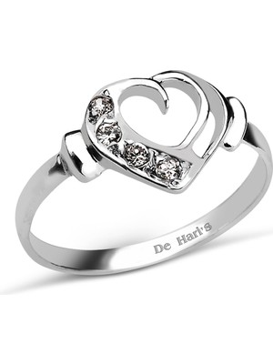 Kuyumcudükkanı Kuyumcudukkani Kalp Figürlü YÜZÜK-10199-W-W