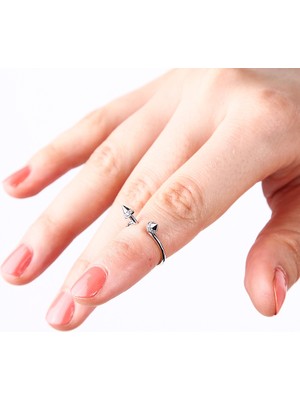 Kuyumcudükkanı Kuyumcudukkani Free Size Sivri Uç YÜZÜK-10216-W-W