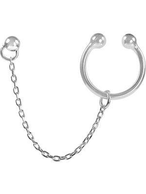 Kuyumcudükkanı Kuyumcudukkani Çift Özellik Kullanımlı"ear CUFF"KÜPE-31147-W