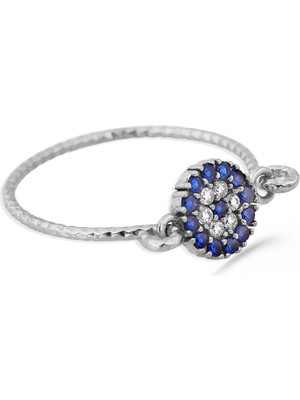 Kuyumcudükkanı Kuyumcudukkani Elişi Nazar Taşlı YÜZÜK-10314-W-M