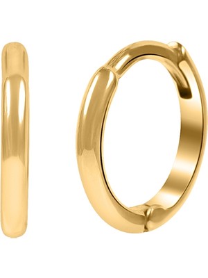Kuyumcudükkanı Kuyumcudukkani 8mm Çaplı Minik Halka KÜPE-31153-G-8MM