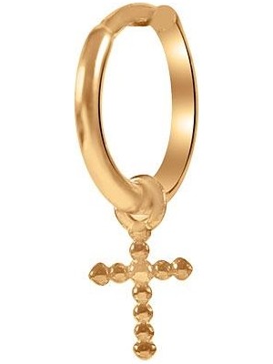 Kuyumcudükkanı Kuyumcudukkani Minik Halkalı"mini Haç" KÜPE-31223-R