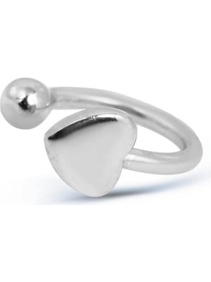 Kuyumcudükkanı Kuyumcudukkani Kalp Modeli Yeni Trend "ear Cuff "KÜPE-30054-W