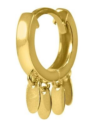 Kuyumcudükkanı Kuyumcudukkani Oval Pullu"shakira" KÜPE-31236-G
