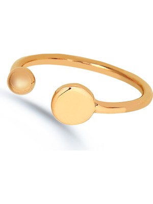 Kuyumcudükkanı Kuyumcudukkani Taşsız Yuvarlak Free Size YÜZÜK-10332-R