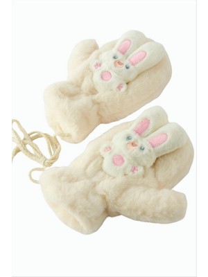 Zero Land Lvsqvr Tavşancık Yünlü Içi Polar Çocuk Eldiven - Pembe