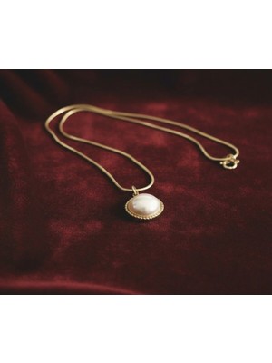 Arsem Nostaljik Tek Incili Minimal Kolye