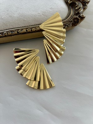 Stainless Steel Gold Kadın Küpe Jenny