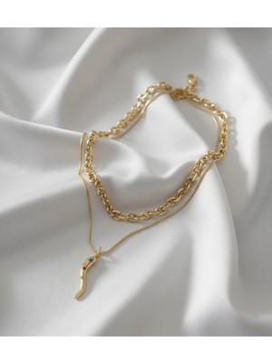 Arsem Biber Figürlü Çelik Kolye