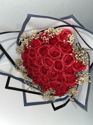 Green Deco 30 Lu A Sınıf Kokulu Kırmızı Isteme Çiçeği - Nişan Çiçeği - Sevgili Hediyesi - Hediye