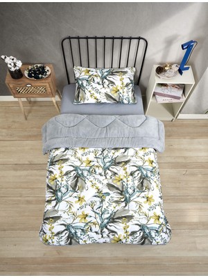 Esre Ev Tekstili Tek Kişilik Çift Taraflı Lüx Wellsoft Yorgan Seti (Çarşaf Dahil Değildir)