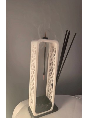 Triforge3D 3D Baskı Dekoratif Tütsülük – Modern Minimal Masaüstü Tütsü Standı