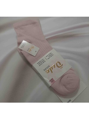 Shine Elagance Düz Renk %80 Pamuk 3'lü Kendinden Çizgili Ekstra Yumuşak Comfort Dikiş Kadın Patik Çorap