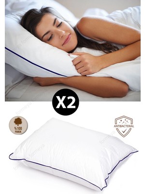 K-Yonlineticaret 2 Adet Climate Nano Jel Yastık Otel Yastığı 50X70 cm %100 Pamuk Dış Kumaş