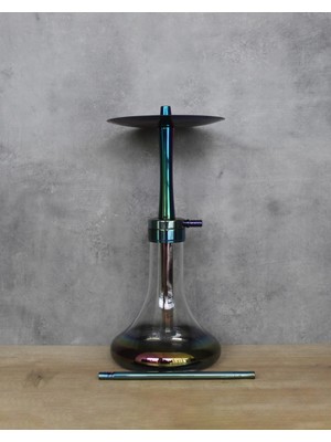 Puffstore Rainbow Premium Çelik Nargile Seti - Lüle, Maşa ve Lotus Dahil Komple Set