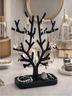 Lumiyo Ağaç Motifli Takı Askısı 15 cm Siyah