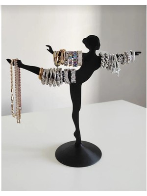 Lumiyo Dekoratif Balerin Tasarımlı Takı Standı, Düzenleyici, Yüzük/küpe/kolye/takı Askılığı