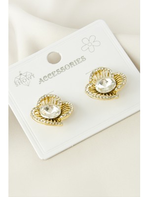 Esranın Dünyası Çiçek Taşlı Küpe RSBİJ34-ESRDNS