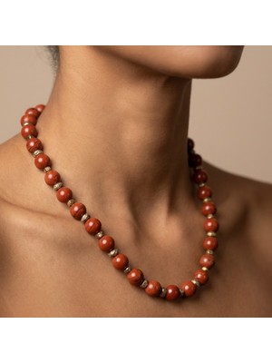 THEIA GemWorks Aruna - Kırmızı Jasper & Lav Taşı Kolye