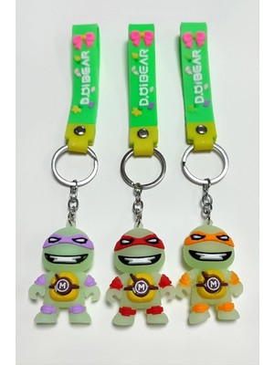 Starseven Fosforlu Kaplumbağa Silikon Anahtarlık